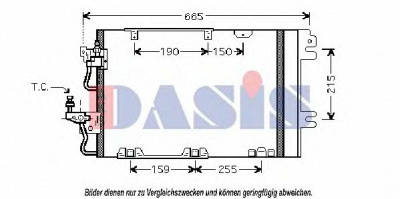AKS DASIS 152027n -  Конденсатор, кондиционер